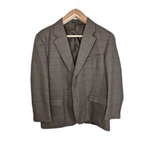 Vintage Tweed Western Blazer Brown Men's 46L Panhandle Slim Yoke Rockabilly